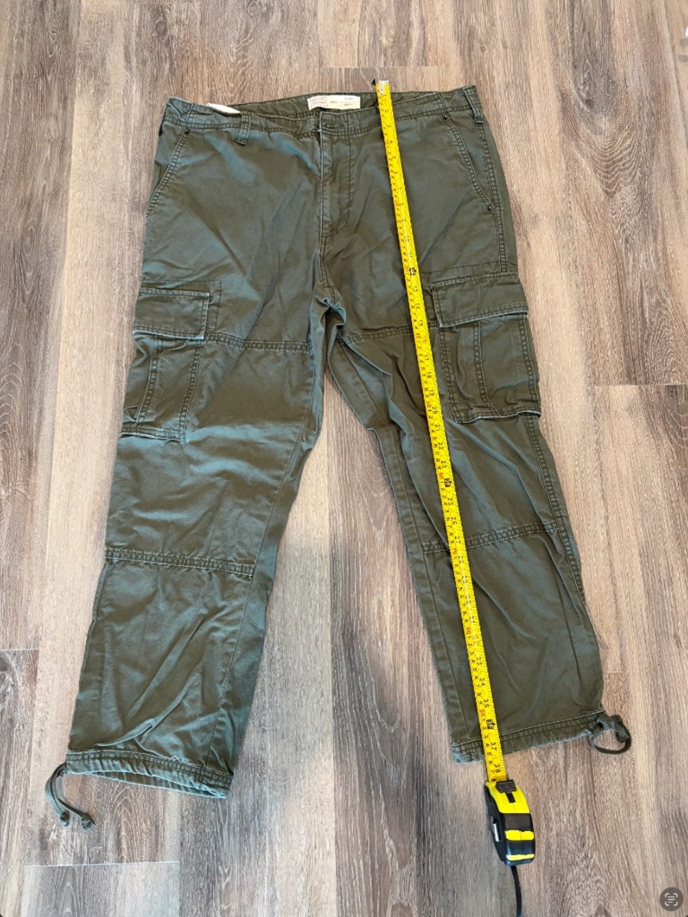 Old Navy Weekend Vintage Y2K Olive Baggy Cargo Pants 36x30